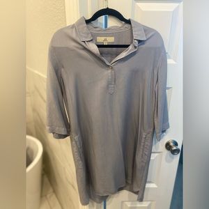 Thread & Supply Medium Dress. Light Grey/Blue.